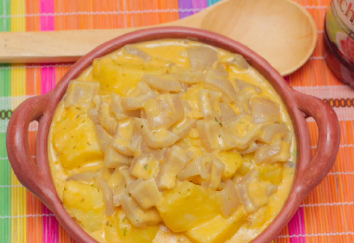 Papas con cuero