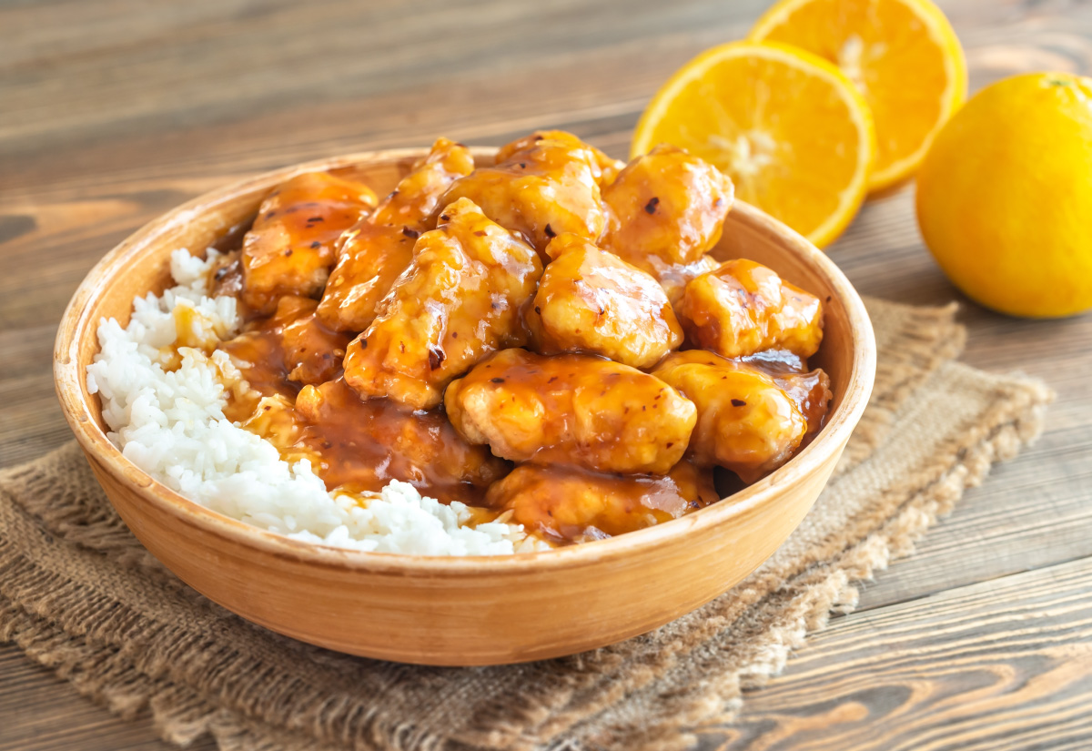 Pollo a la Naranja con Verduras